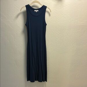 Michael Stars Blue Sleeveless Tank Midi Dress, Size Small